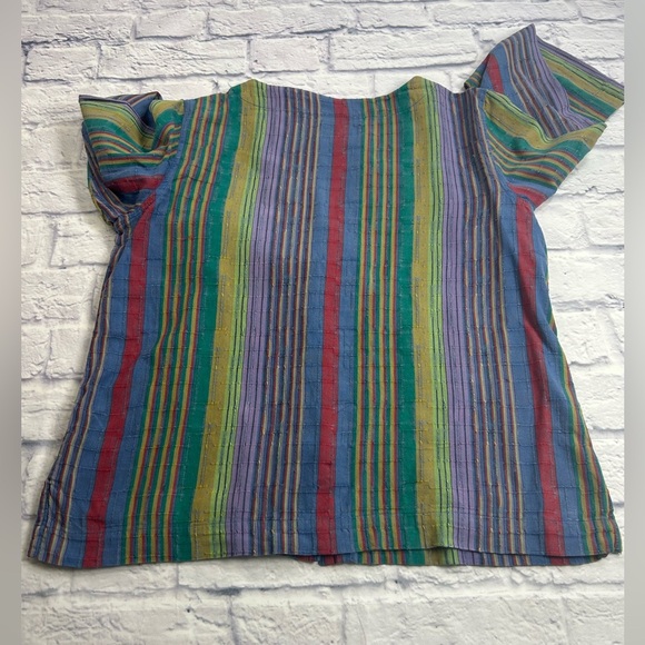 The Territory Ahead Multicolor Striped Shirt. Size LP. 3/4 Length Sleeves. - Picture 7 of 7